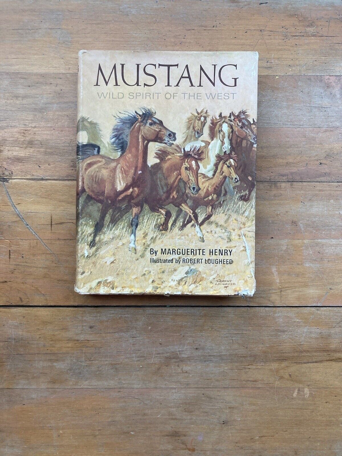 Mustang: Wild Spirit of the West by Marguerite Henry (1966, HC/DJ, 1st Ed, G-VG)