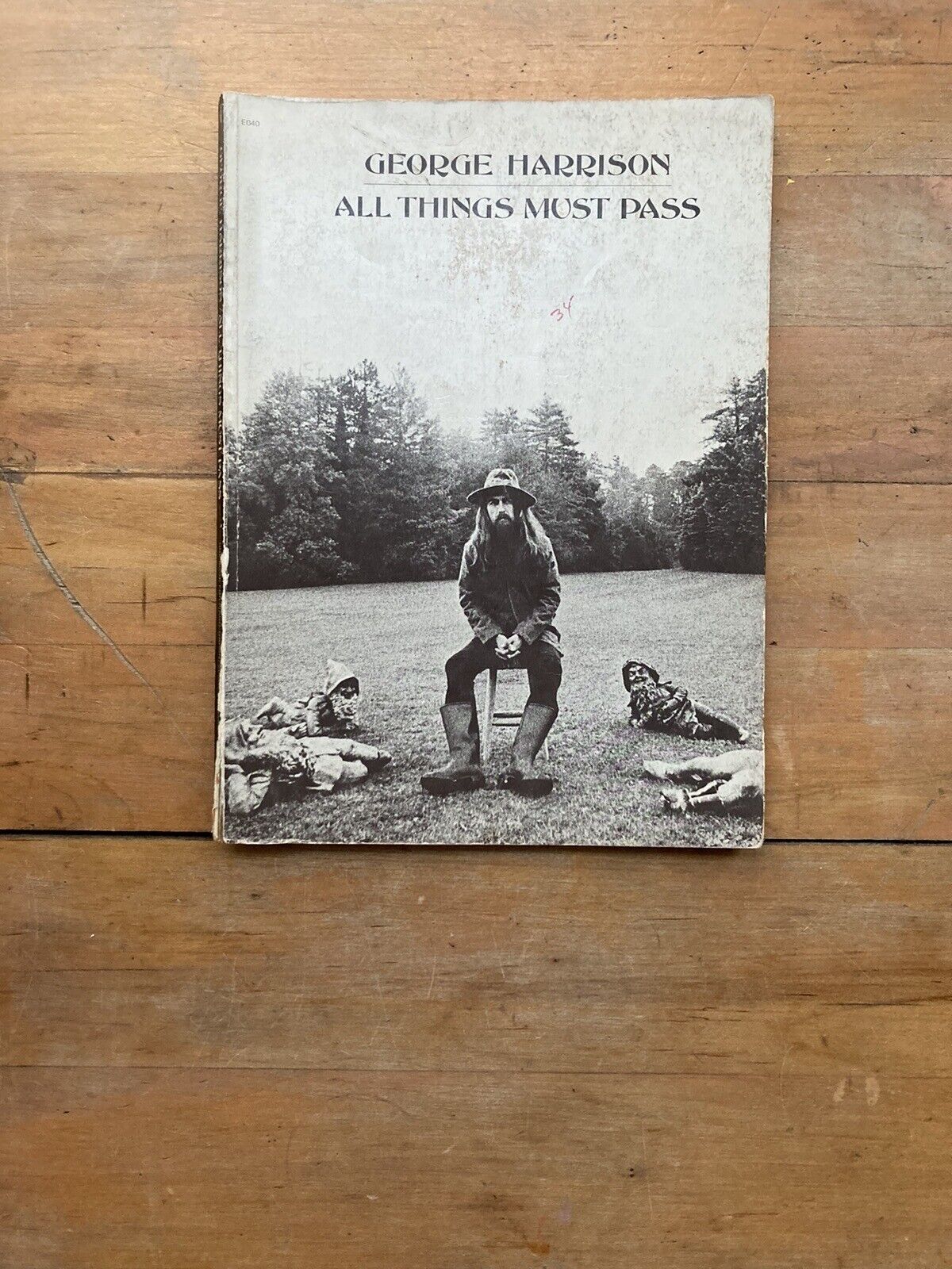 GEORGE HARRISON ALL THINGS MUST PASS. Sheet Music. Rare. 1970.