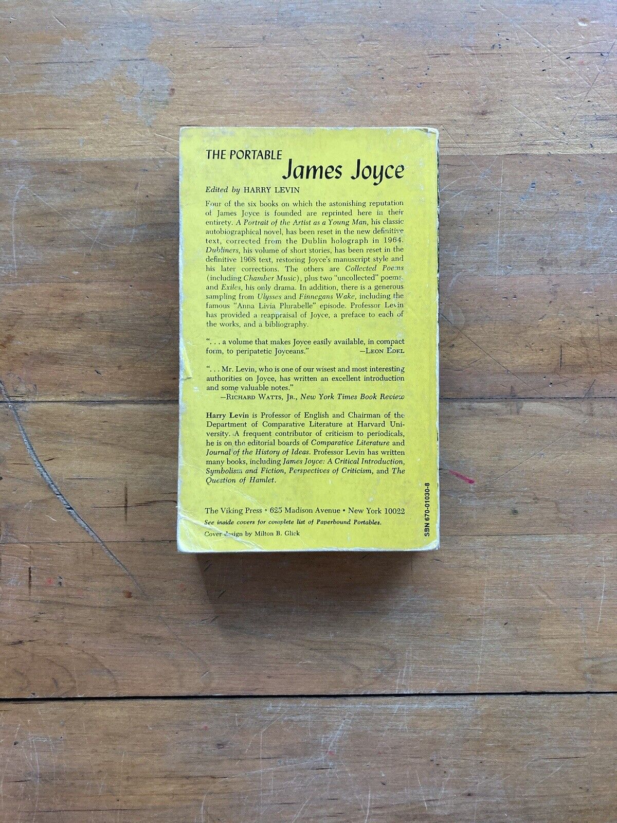 The Portable James Joyce. The Viking Press. 1970.