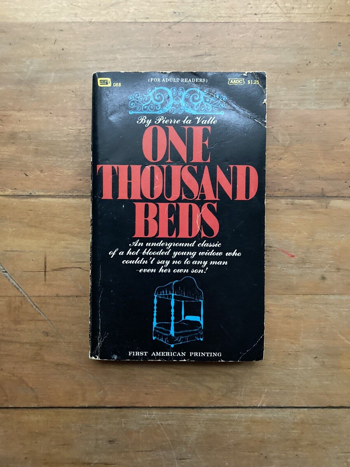 One Thousand Beds by Pierre la Valle. Century Books. 1969. EROTICA/ADULT BOOKS.