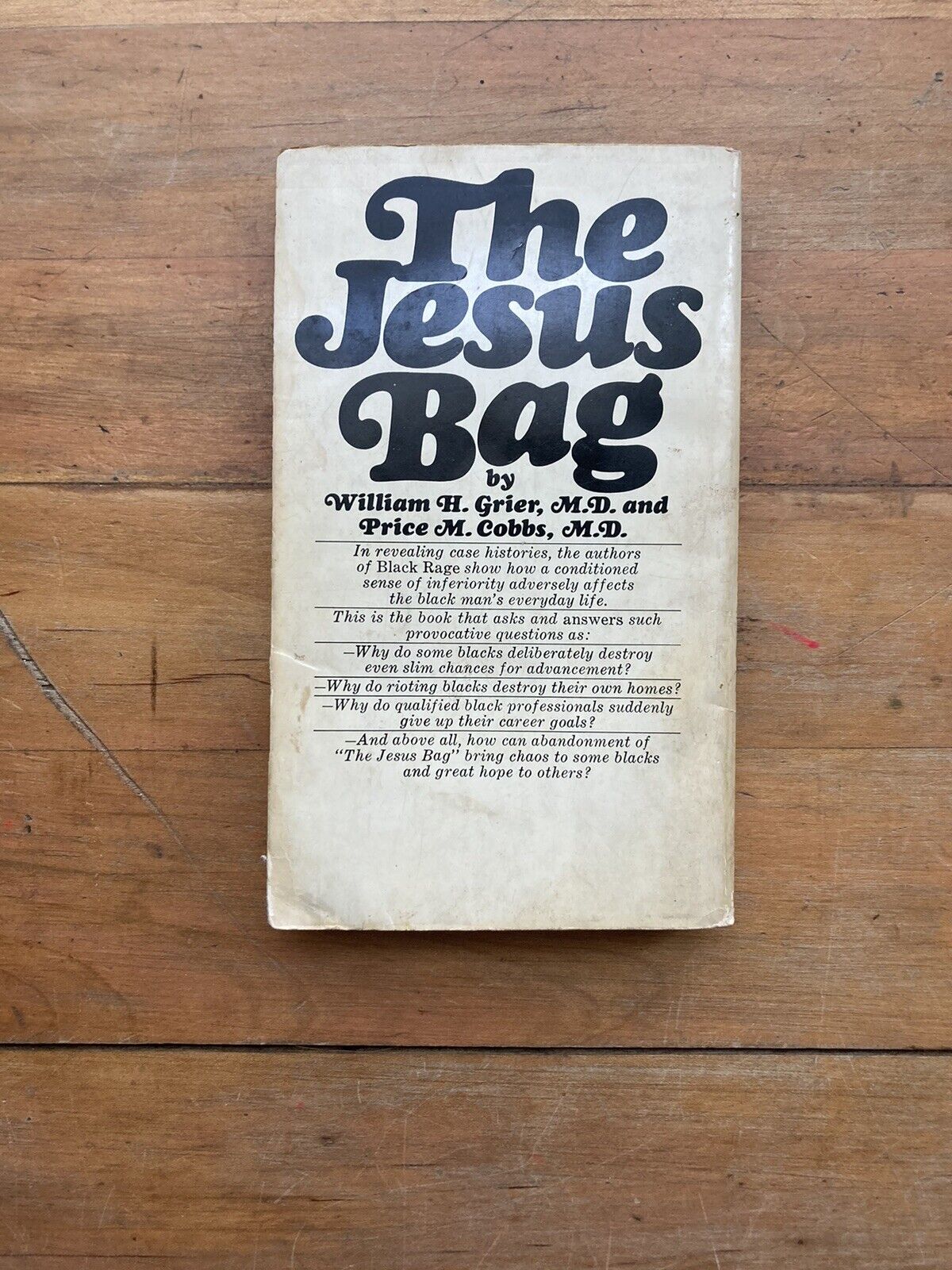 The Jesus Bag William H Grier Price M Cobbs Bantam 1972