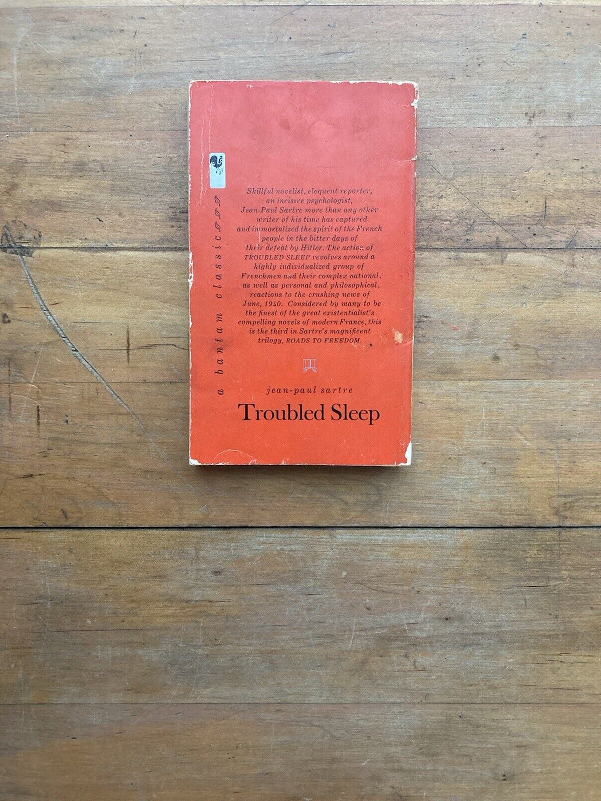 Troubled Sleep by Jean-Paul Sartre. Bantam Classics. 1961.