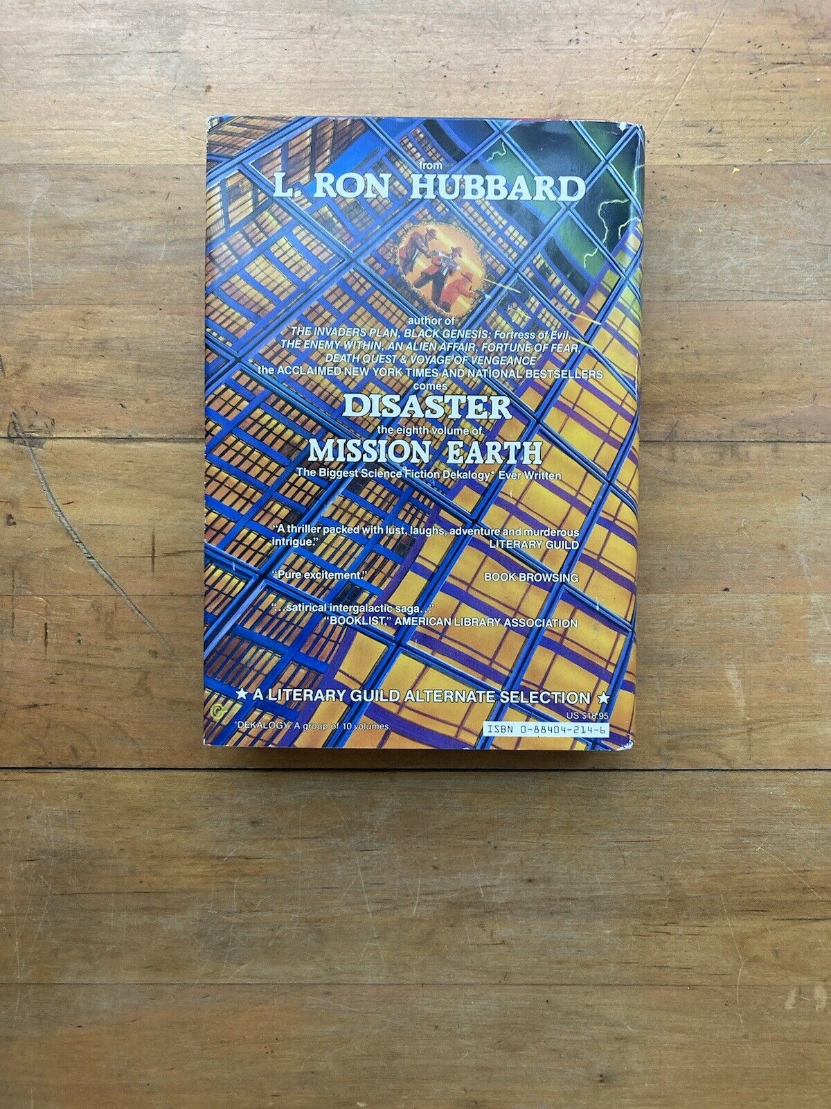 Mission Earth #8: Disaster by L. Ron Hubbard. First Edition. 1987.