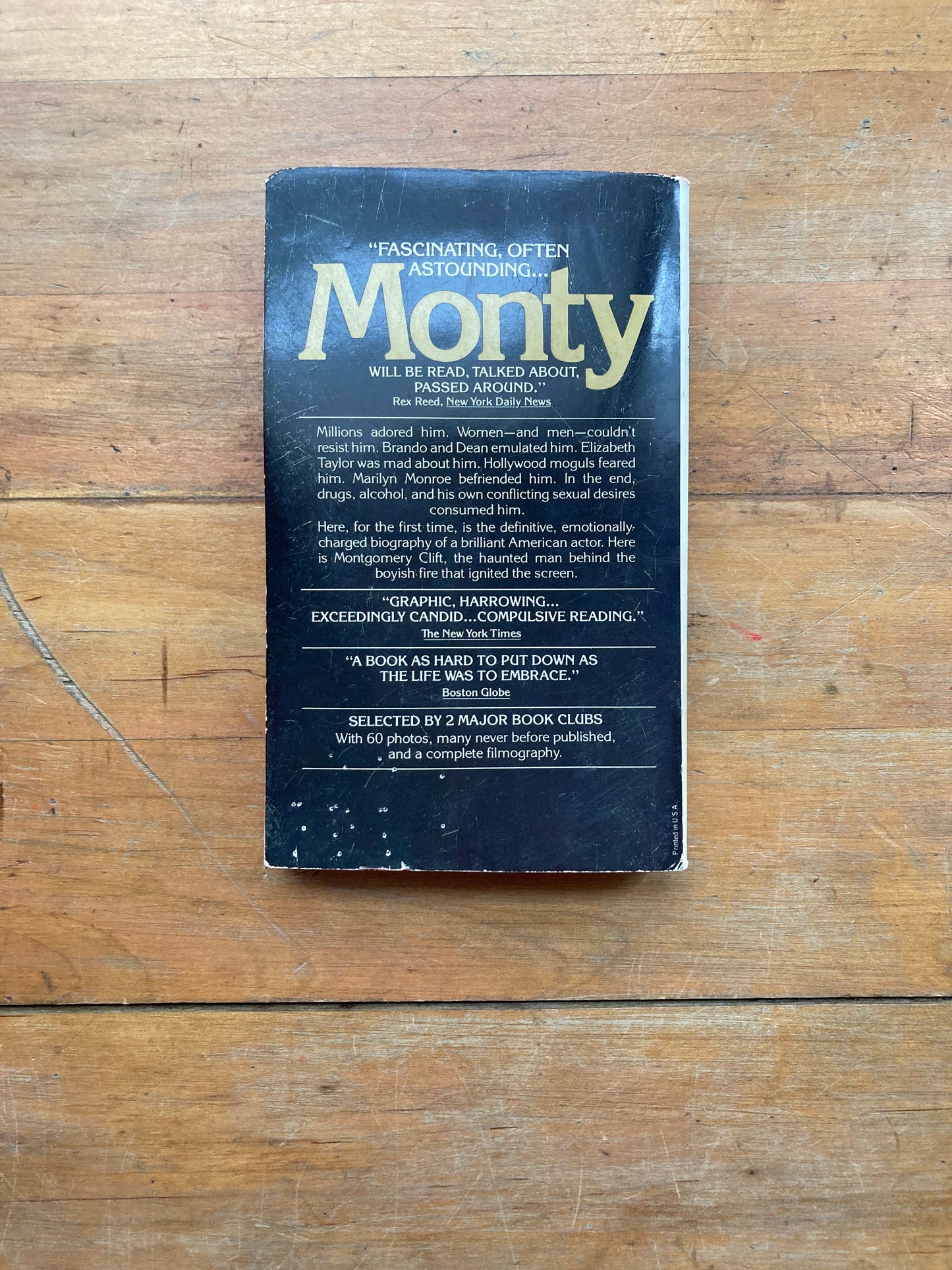 Monty: A Biography of Montgomery Clift by Robert LaGuardia. Avon Books. 1978.