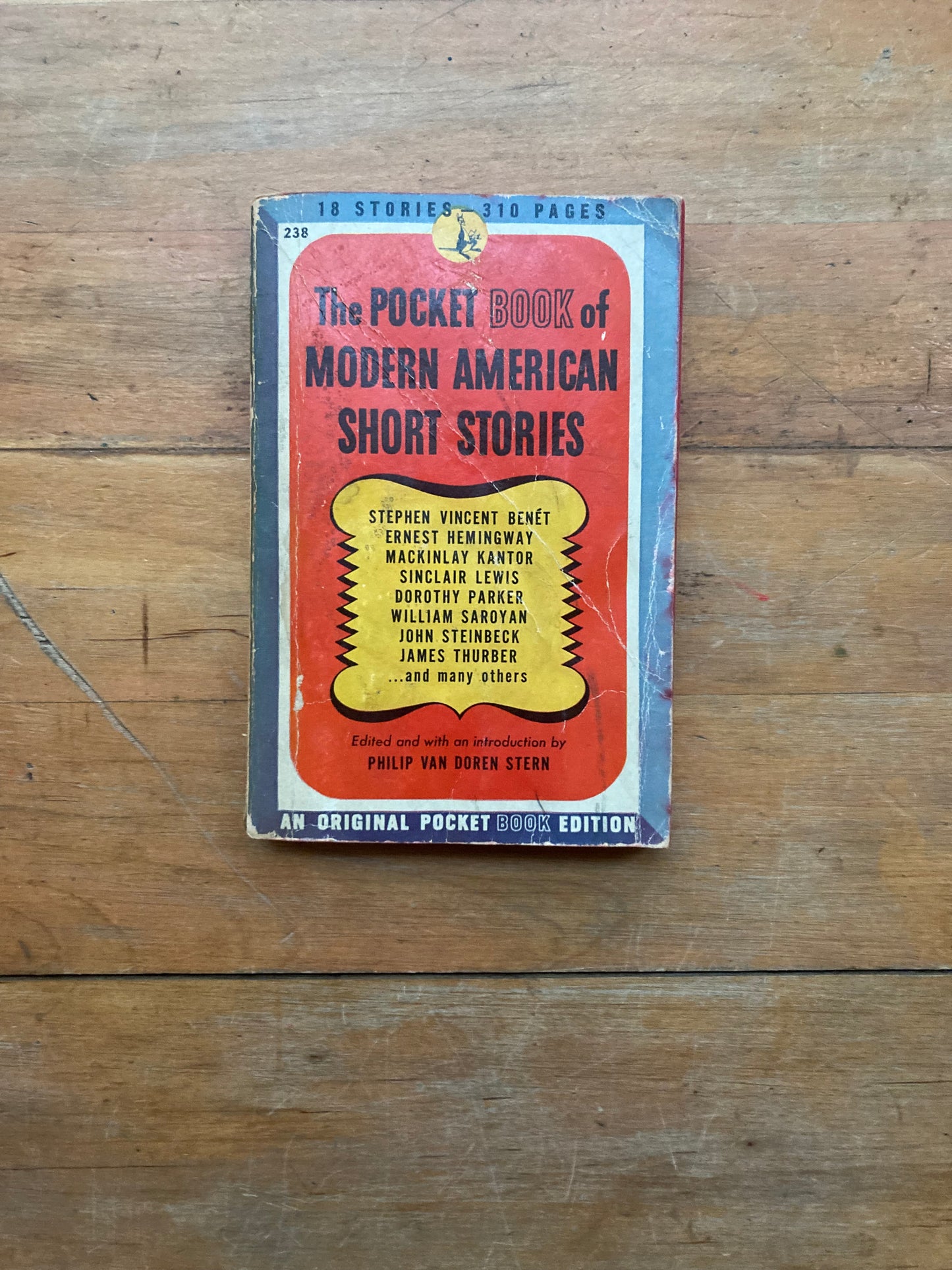 The Pocket Book of Modern American Short Stories. Edited by Philip Van Doren Stern. Pocket Books. 1943.