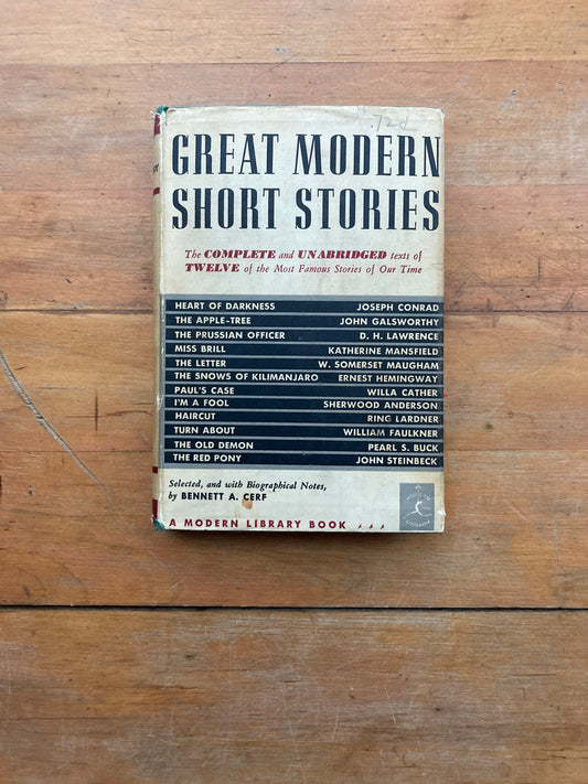 Great Modern Short Stories. The Modern Library. 1942.