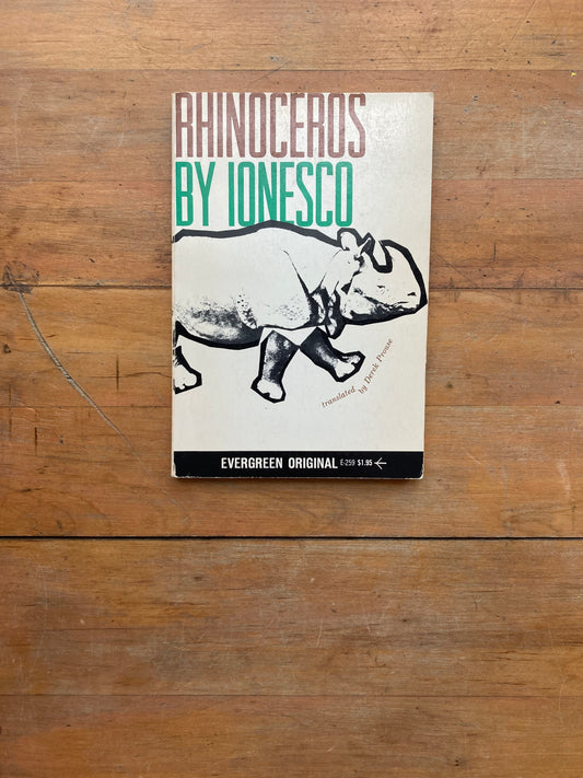 Rhinoceros by Eugène Ionesco. Grove Press Evergreen Edition.