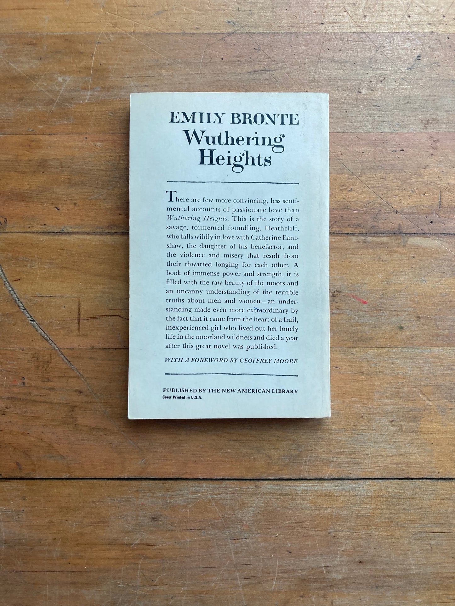 Wuthering Heights by Emily Brontë.